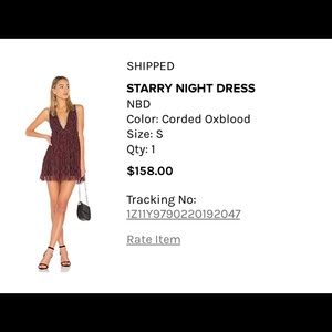 NBD starry night dress